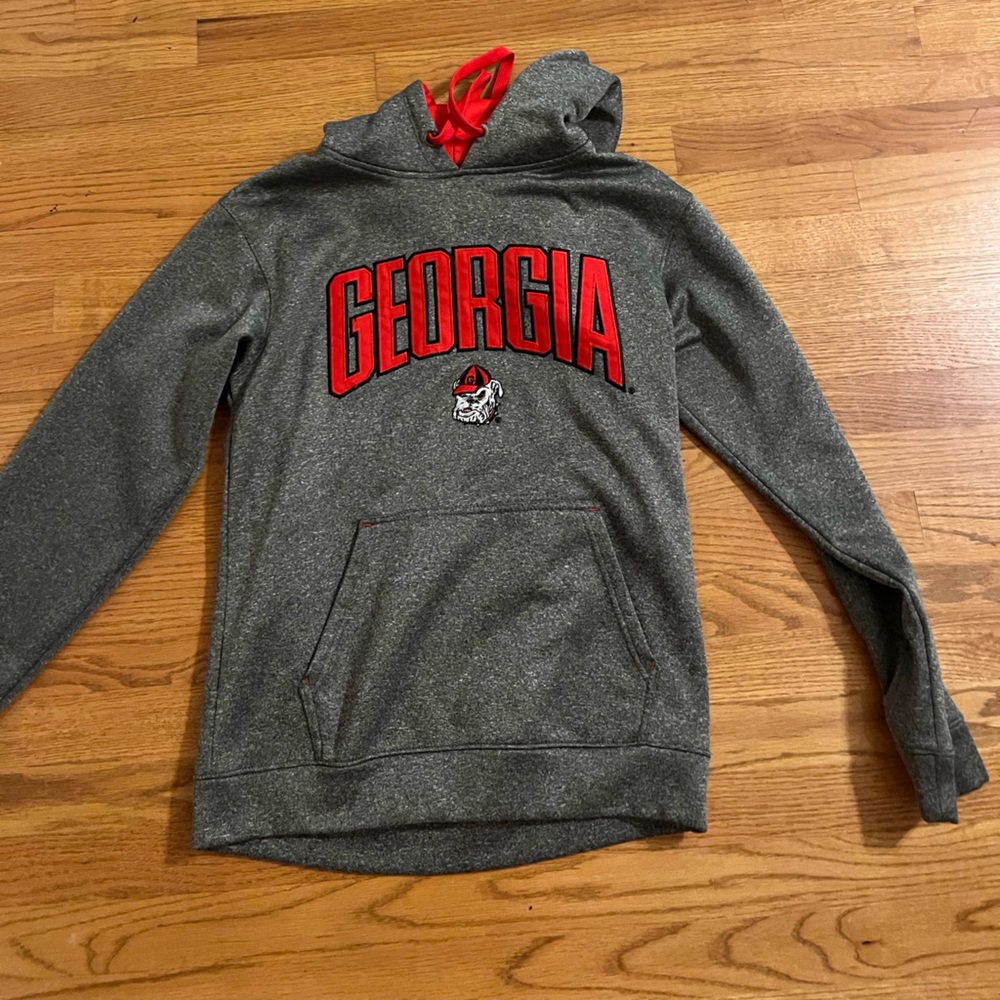 🧦🧦grey champion georgia bulldogs hoodie